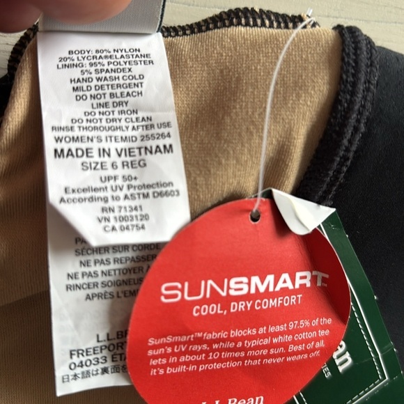 NWT! L.L.Bean Currants Square Neck Tankini Top w/ Swim Skort Bottom Size 6 Reg - Picture 8 of 13